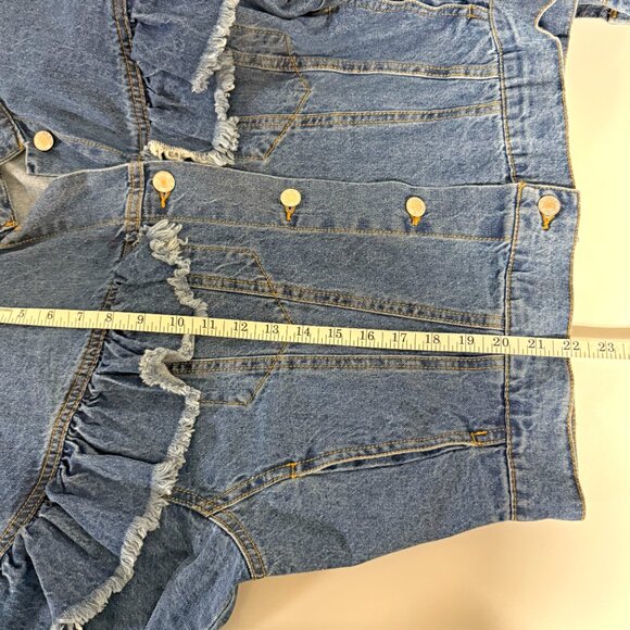 Love Tree Ruffle Denim Jacket - Picture 10 of 10